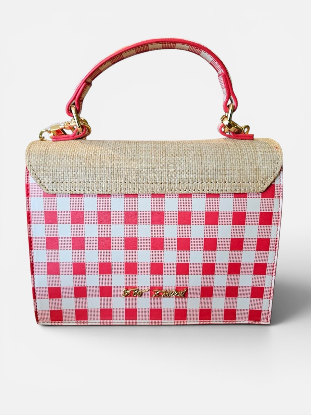 Betsey Johnson “Mylo” Mini Crossbody with Strawberries and Charm - Picture 2 of 7